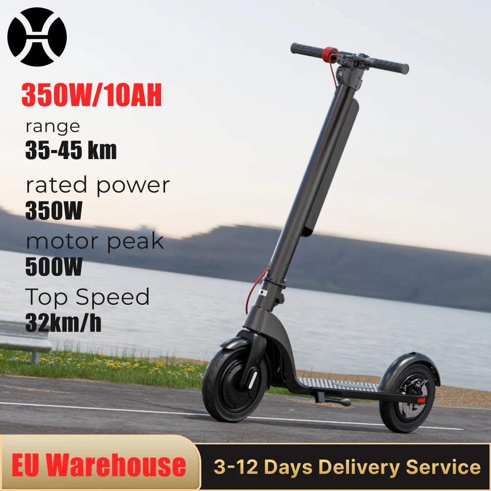 HX X8 Powerful Electric Scooter 350W 10AH 36V Removable battery EScooter Foldable 10.0 inch Wheel