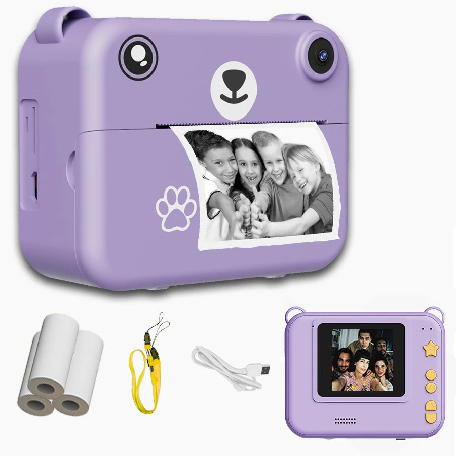 Digital Children Camera Photography Instant Print Photo 1080P HD Video Recorder