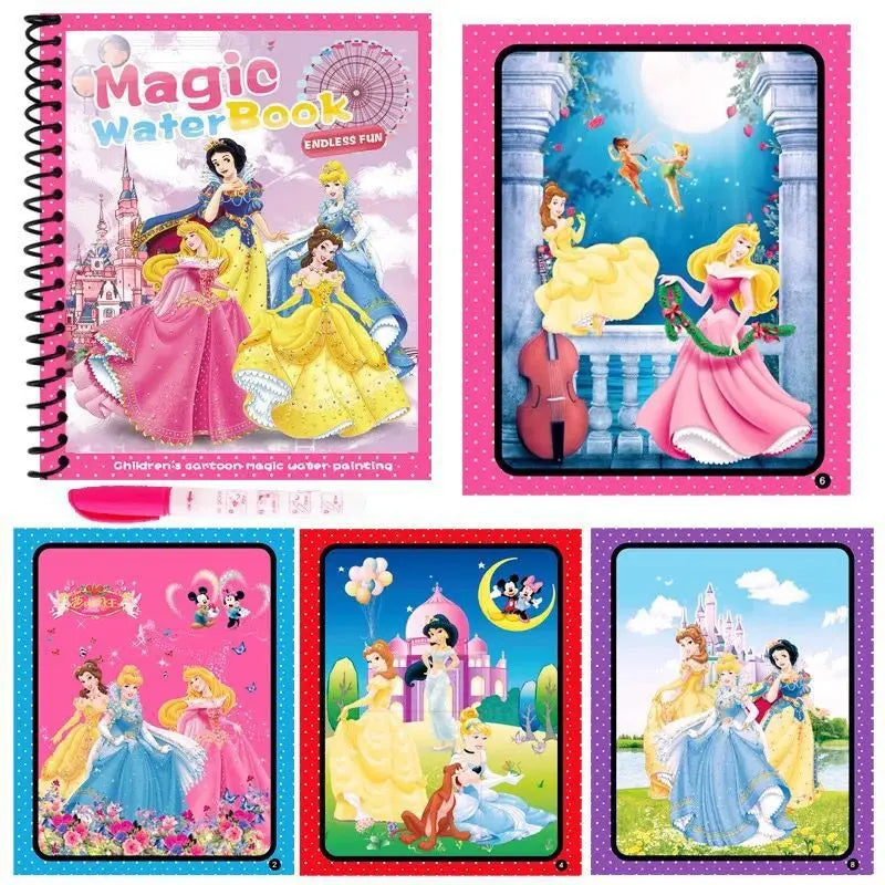 Disney Cartoon Frozen Water Painting Drawing Toys Set