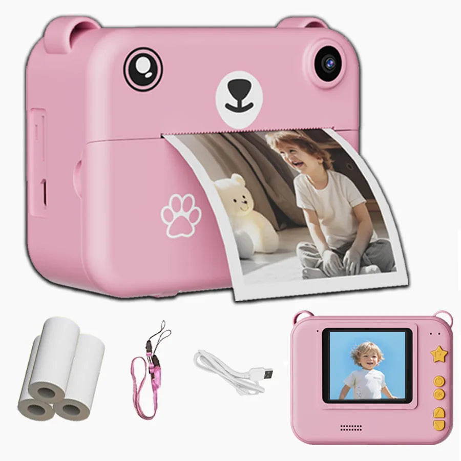 Digital Children Camera Photography Instant Print Photo 1080P HD Video Recorder
