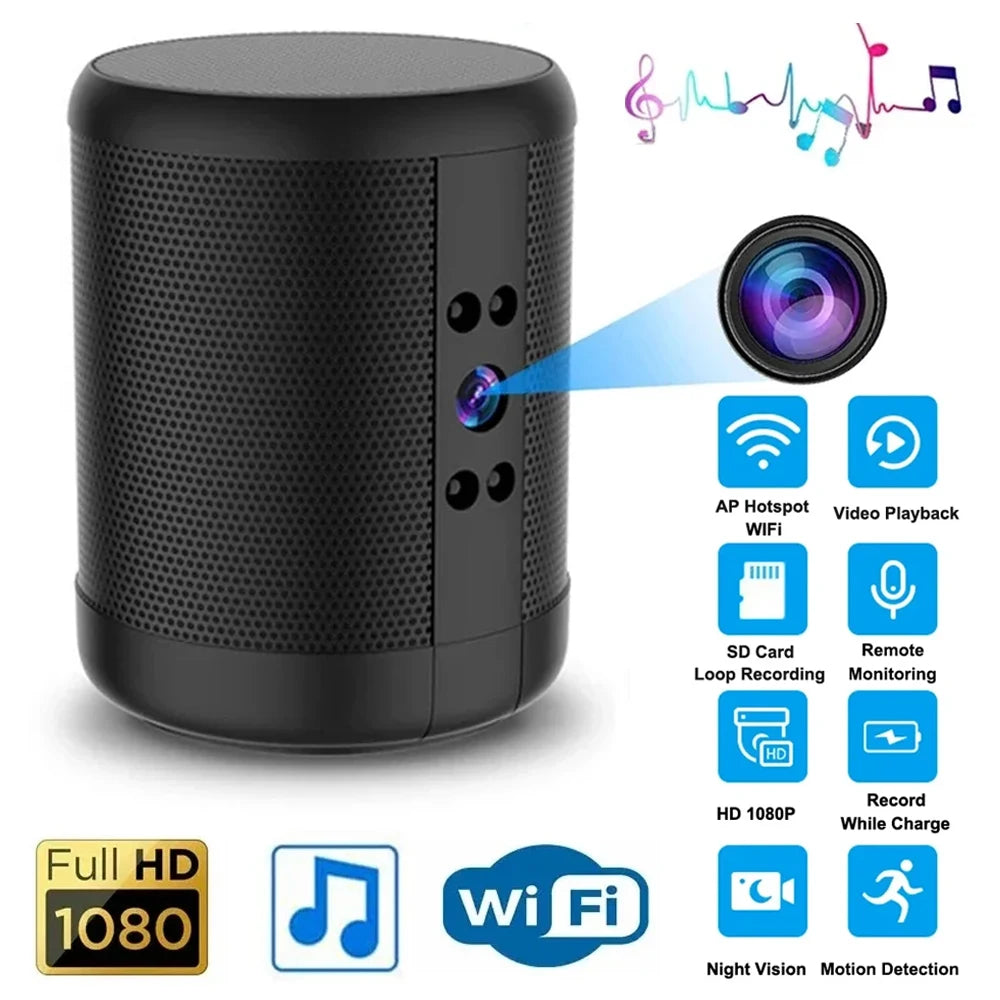 HD Bluetooth Speaker Home Security Surveillance Night Vision
