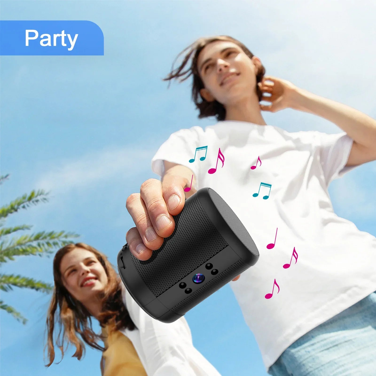 HD Bluetooth Speaker Home Security Surveillance Night Vision