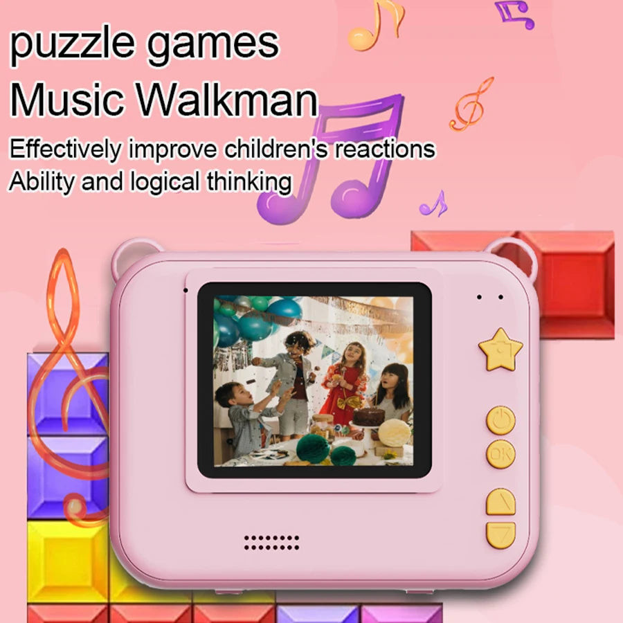 Digital Children Camera Photography Instant Print Photo 1080P HD Video Recorder