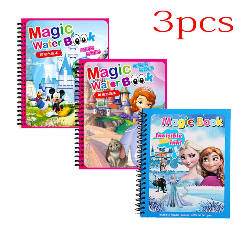 Disney Cartoon Frozen Water Painting Drawing Toys Set