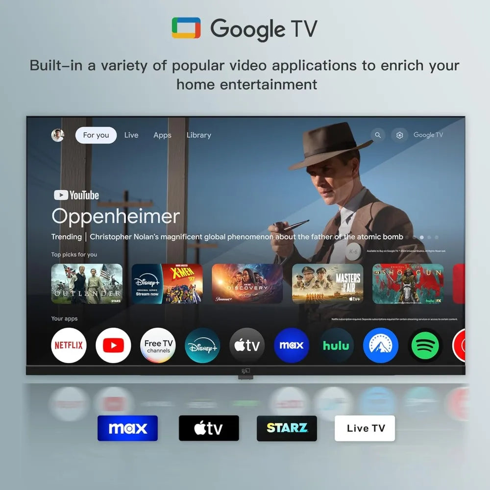 40-inch Smart TV, 1080p Full HD Google Play TV Built-in Google Cast