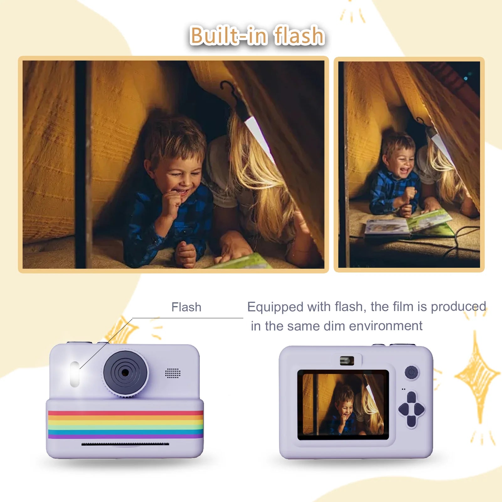 Digital Children Camera For Photography Mini Printer Portable Thermal Instant Print