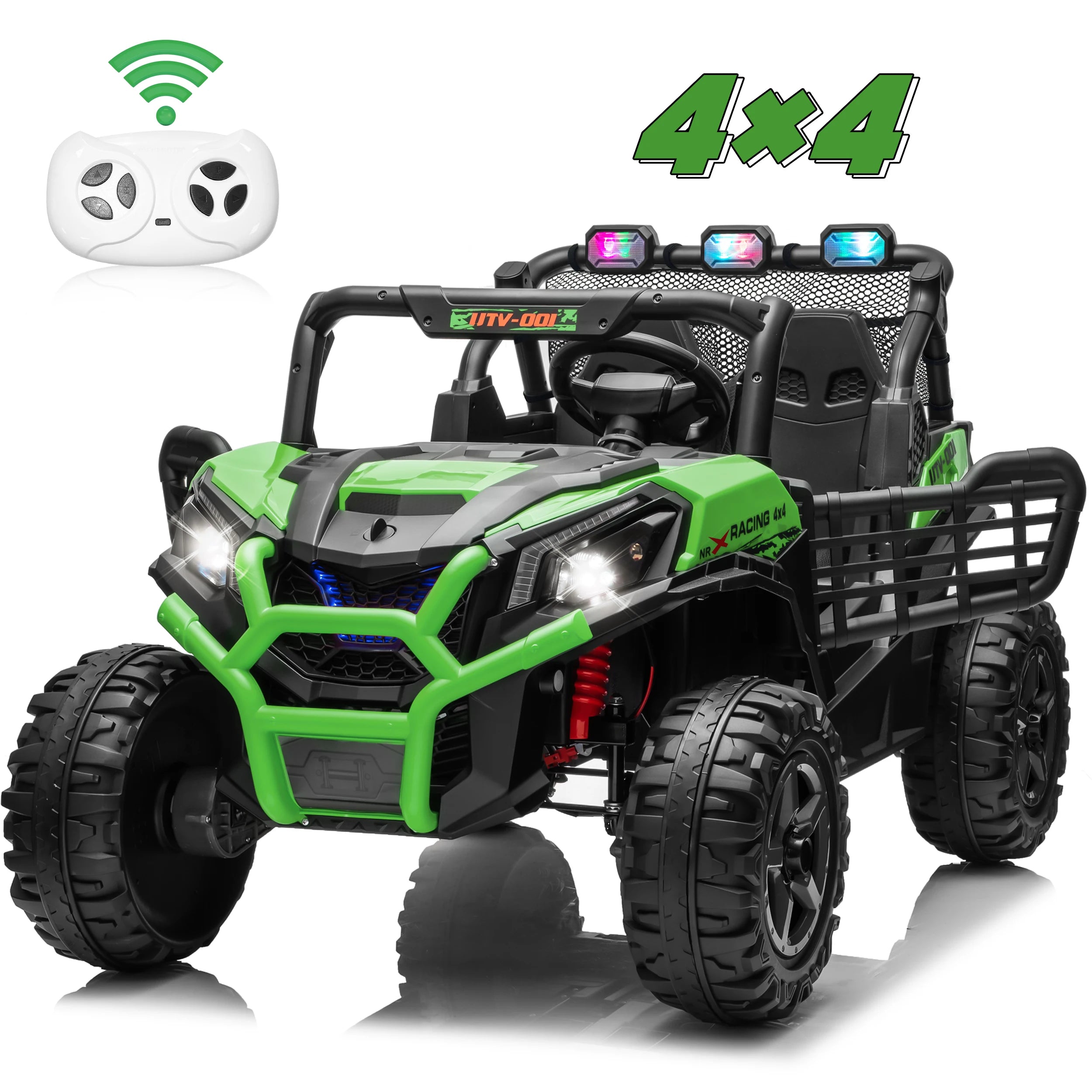 24V XL 2 Seater Ride on Toys Car for Girls, 2WD/4WD Switchable Off-Road UTV w/Long-Endurance Battery Power