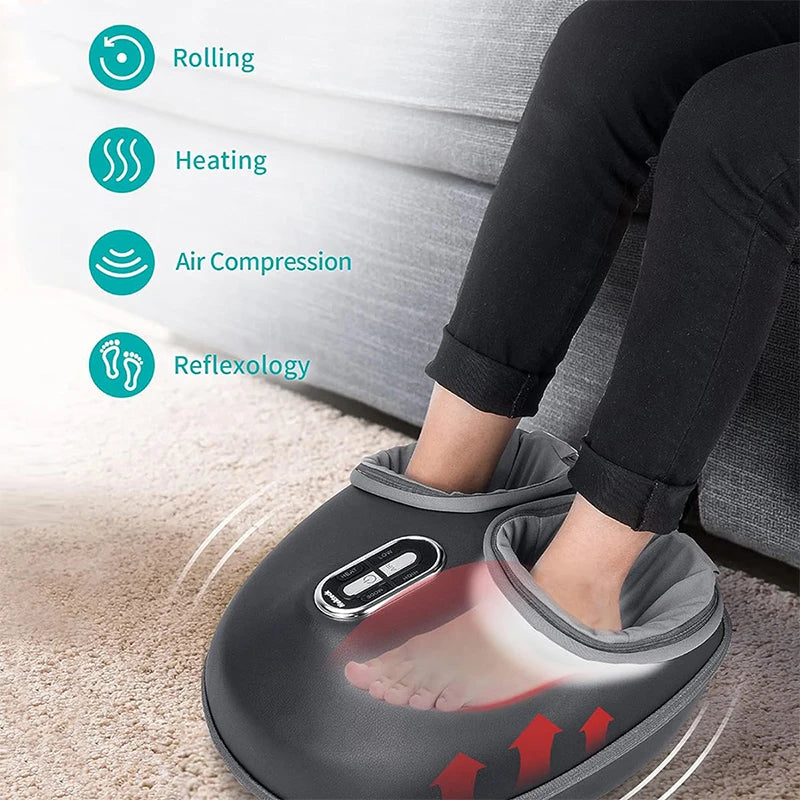 Heating Therapy Air Compression Shiatsu Electric Foot Massage Machine