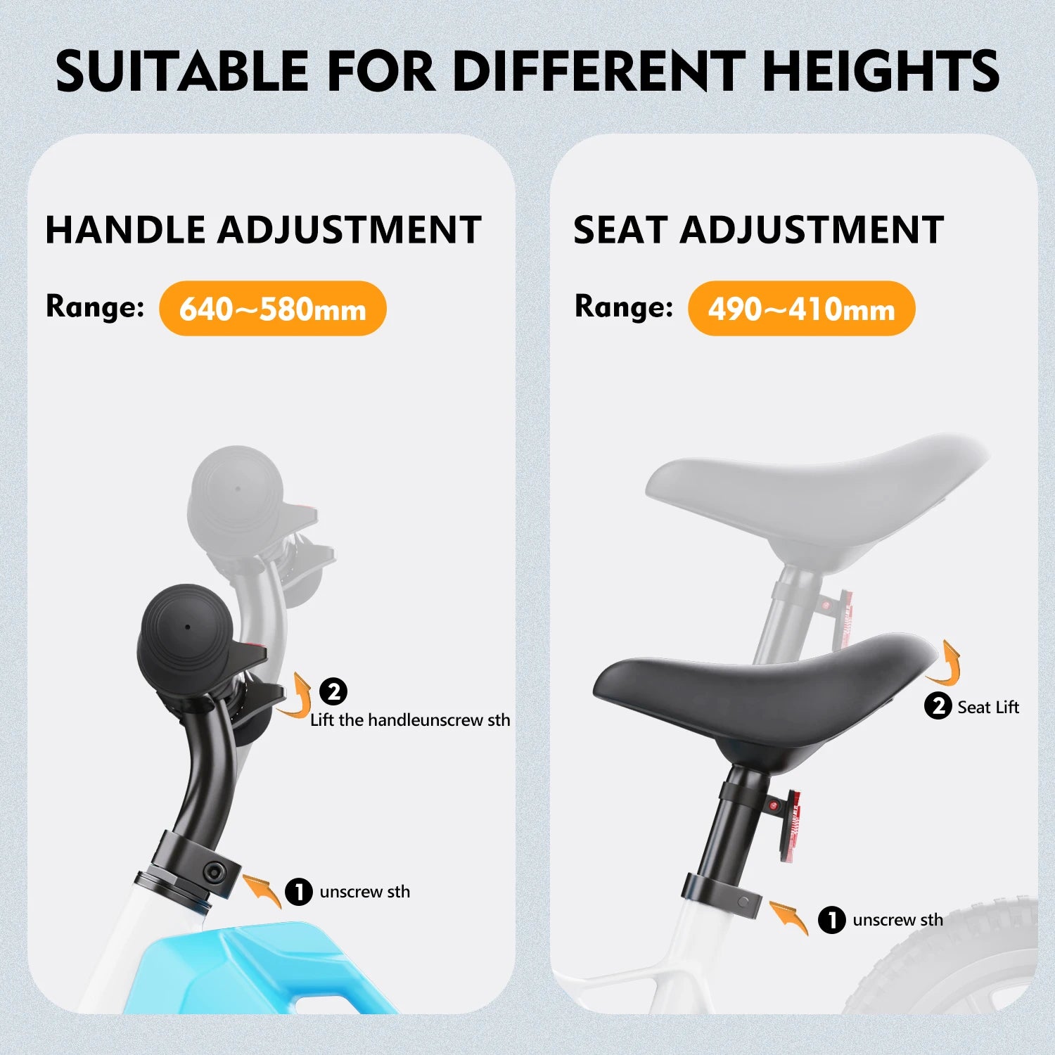 Kids Electric Balance Bike 180W Max Speed 12km/h Power Children from 3-12