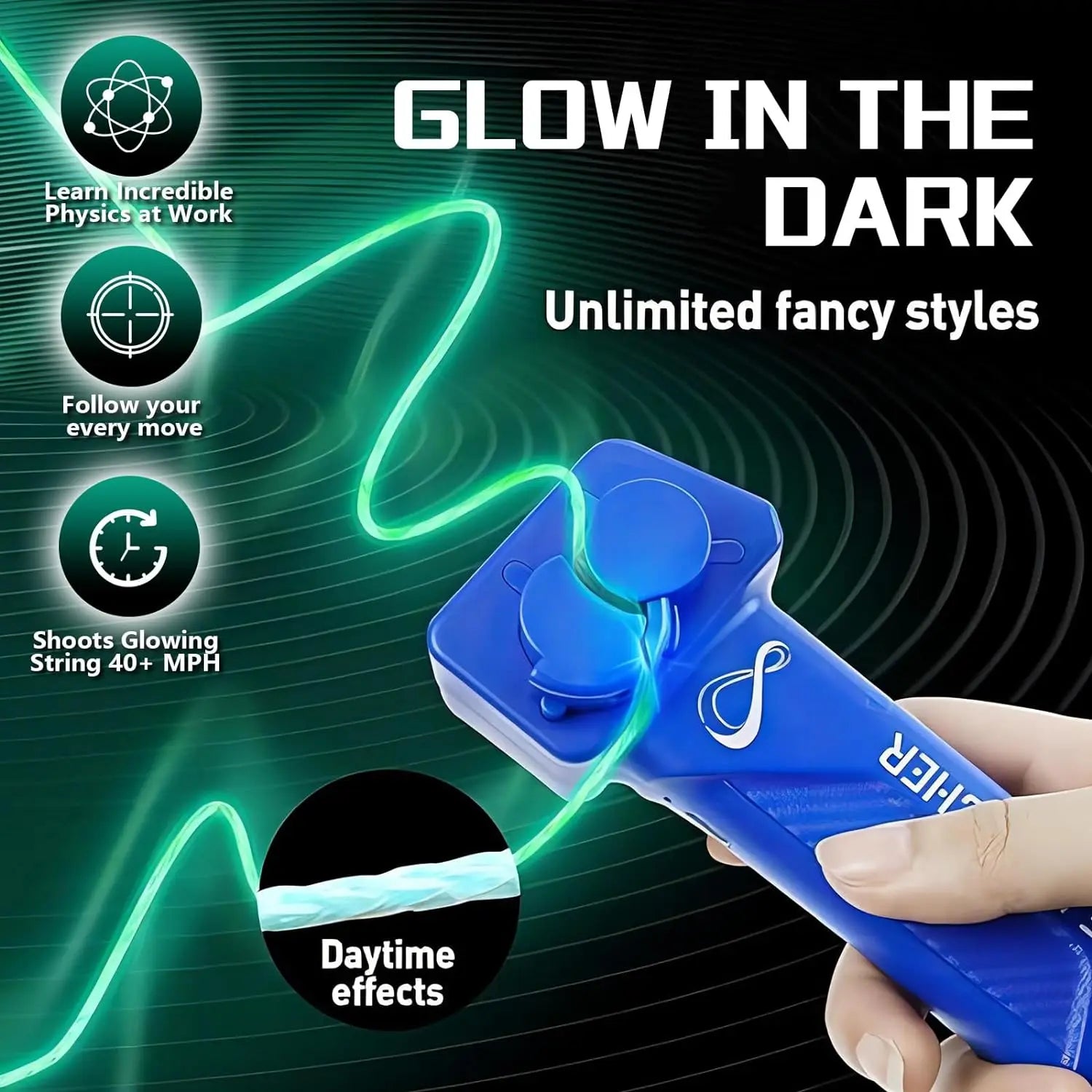 String Toy Glow in The Dark Electric Rope Fidget Toys