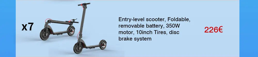 HX X8 Powerful Electric Scooter 350W 10AH 36V Removable battery EScooter Foldable 10.0 inch Wheel