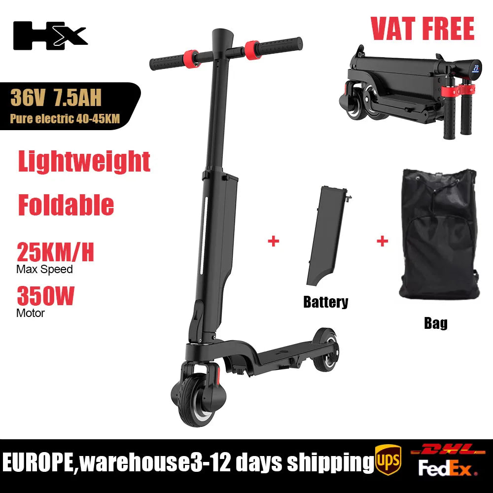 HX X6 Electric Scooter Adult 350W 7.5AH 36V 25KM/H