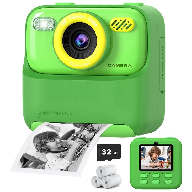 Kids Camera Instant 1080P HD Dual Lens Selfie Digital Camera for Girls Boys