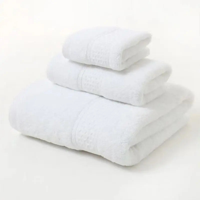 3pcs Luxurious Cotton Towel Set Ultra Soft Highly Absorbent Includes 1 Bath Towels 1 Hand Towels 1 Washcloth