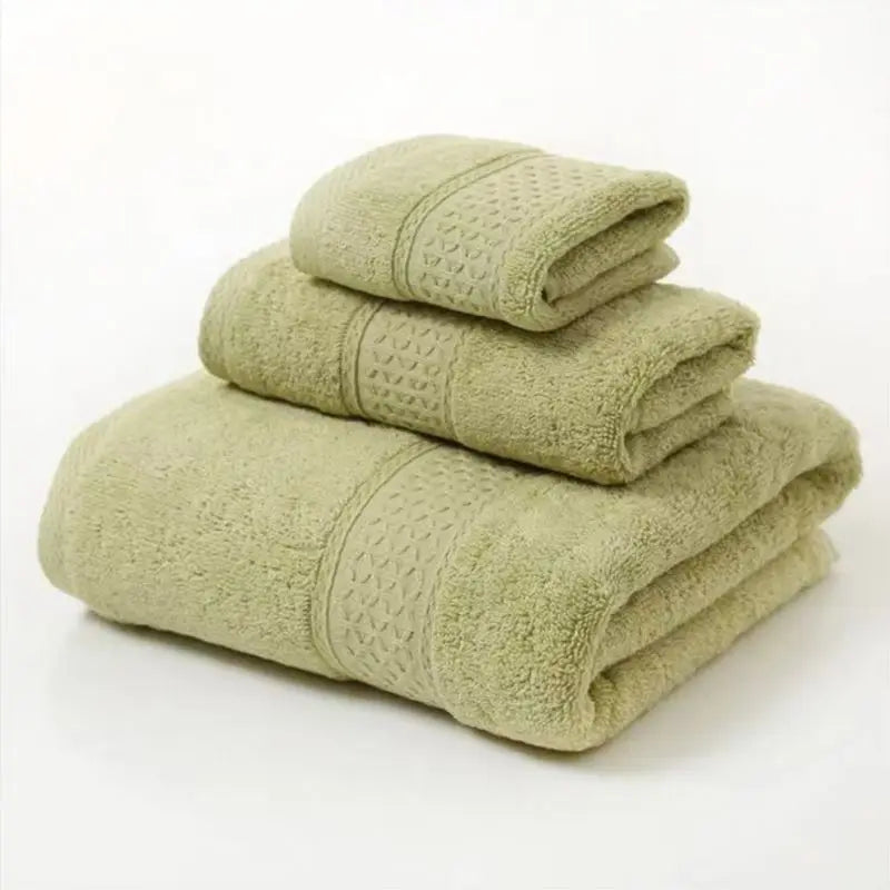 3pcs Luxurious Cotton Towel Set Ultra Soft Highly Absorbent Includes 1 Bath Towels 1 Hand Towels 1 Washcloth