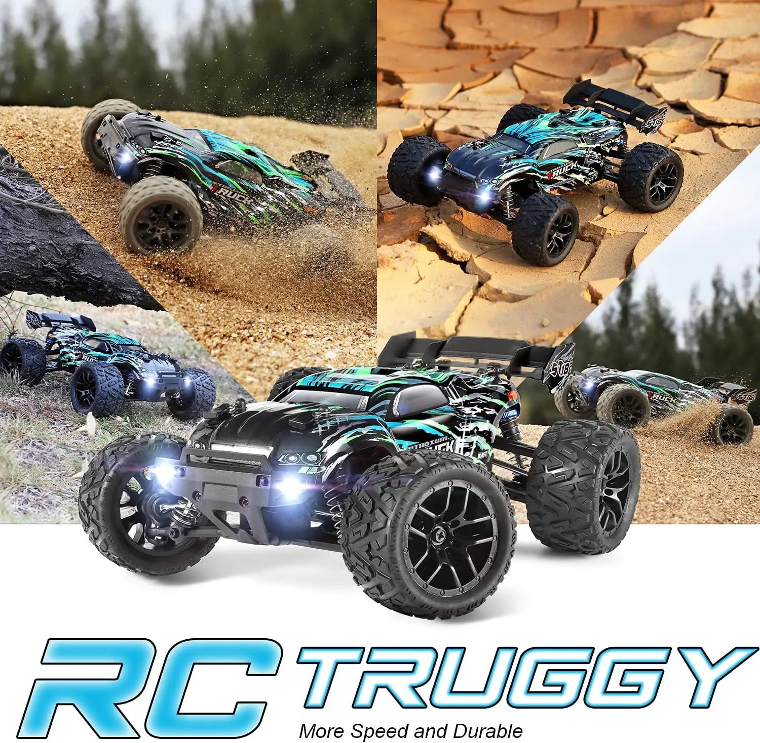36+KM/H High Speed 4WD 1:18 Scale Waterproof Remote Control Off Road